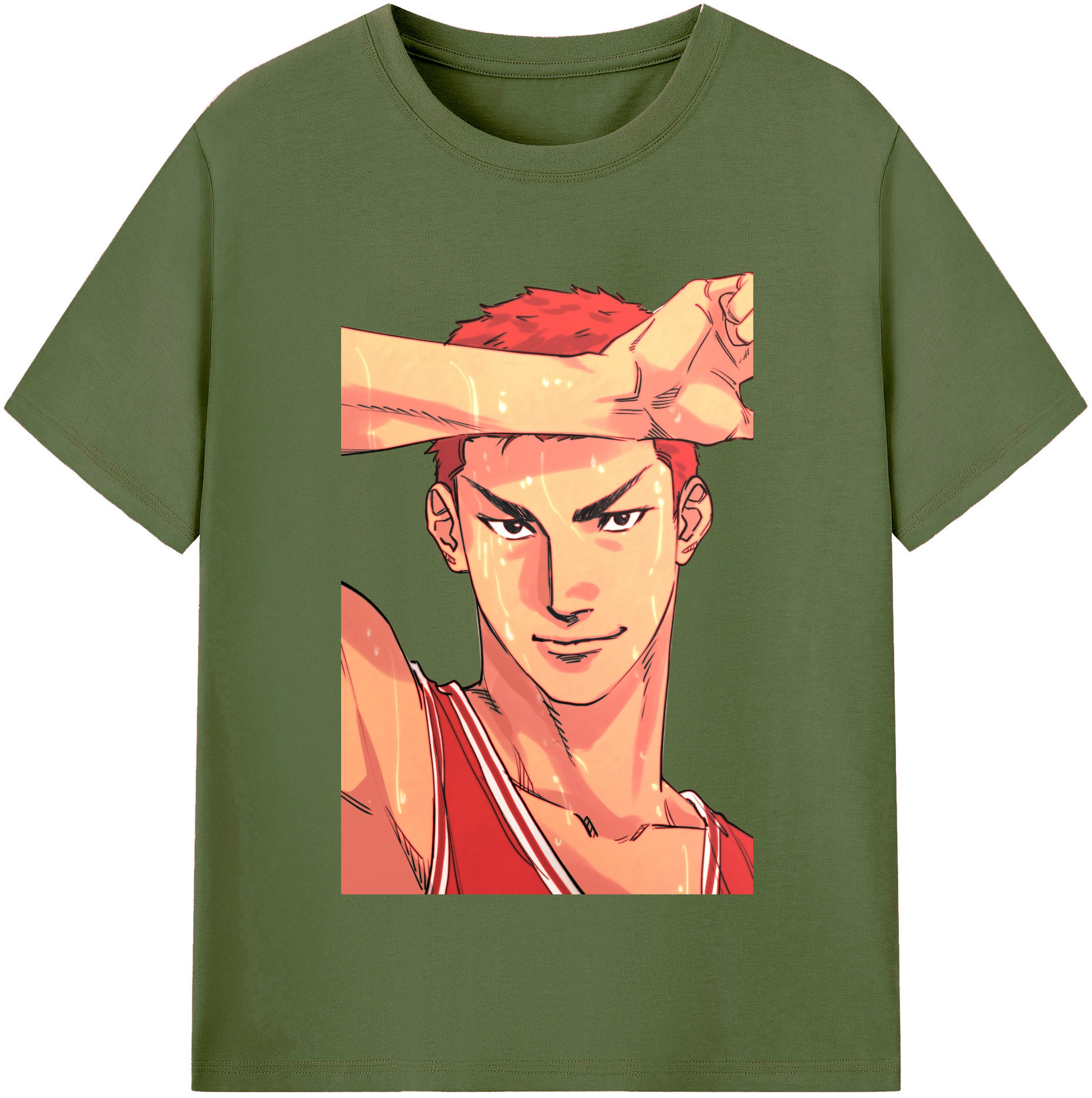 SLAM DUNK／スラムダンク 綿100％半袖Tシャツ（フロントプリント）